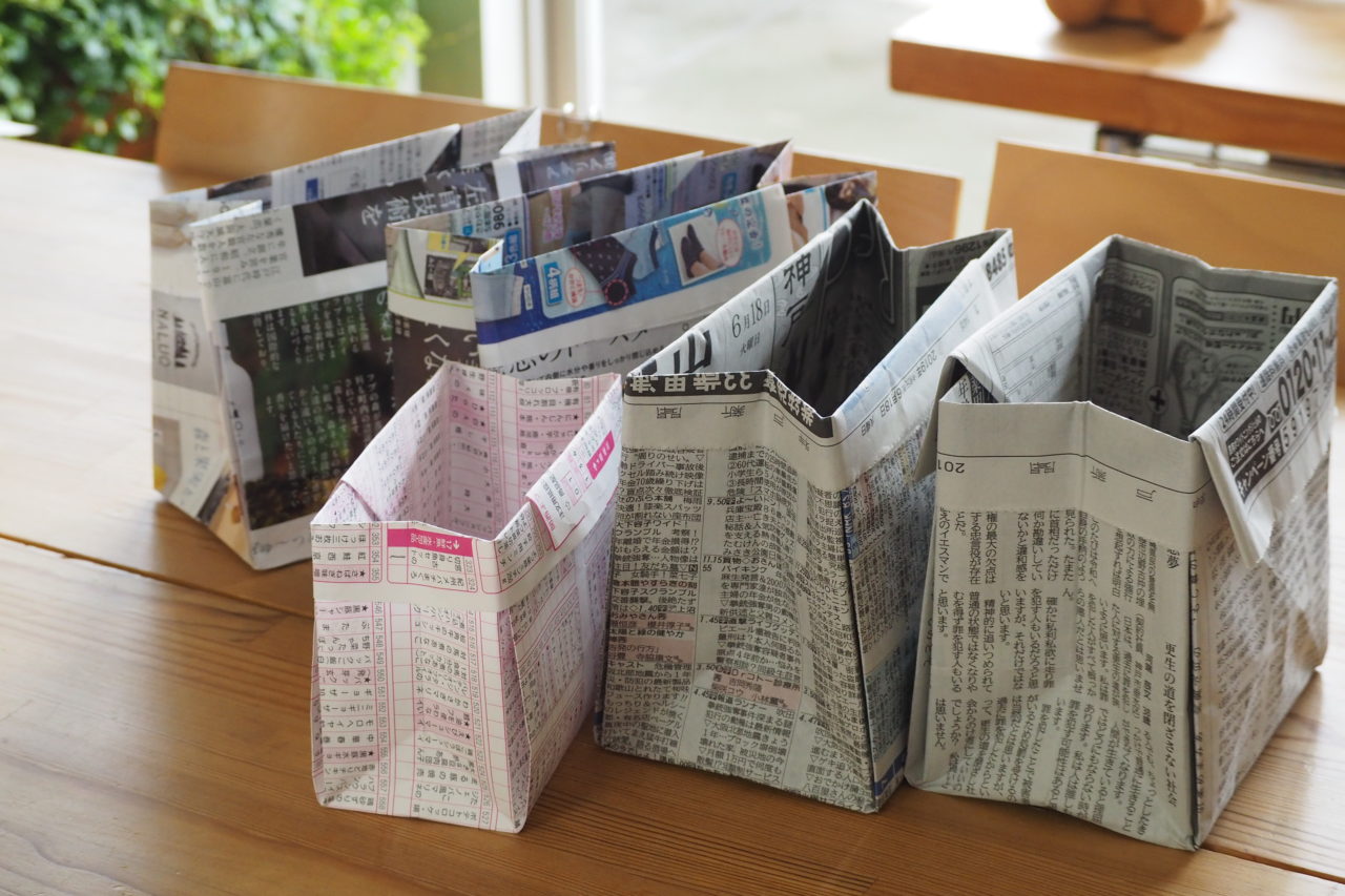 大きい 作り方 新聞紙 袋 ゴミ 新聞紙でゴミ袋（ちょっと大きめ）の作り方教えま～す♪